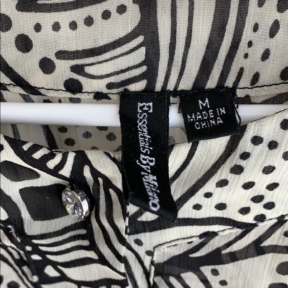 Essentials By Milano Sheer, Patterned Tunic - image 3